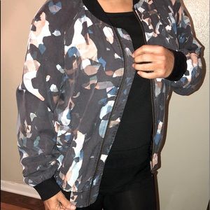 🖤💙💜black color printed bomber jacket 🧥